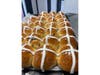 Their Easter hot cross buns are still being baked and a customer favorite. 