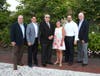 James Young; Kenneth N. Sable, M.D., MBA, FACEP; George Way; Regina Foley, PhD, MBA, RN; Joseph Stampe; and Paul Huegel at the Southern Ocean Medical Center Signature Social