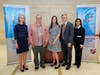Shannon Sullivan, CEO, Teen Cancer America; Ken Freirich, Hackensack Meridian Health Foundation donor; Alyssa Matthews, Teen Cancer America; Mike Coiley, managing director, First Citizens Bank; Lisa Tank, M.D., president and chief hospital executive, HUMC