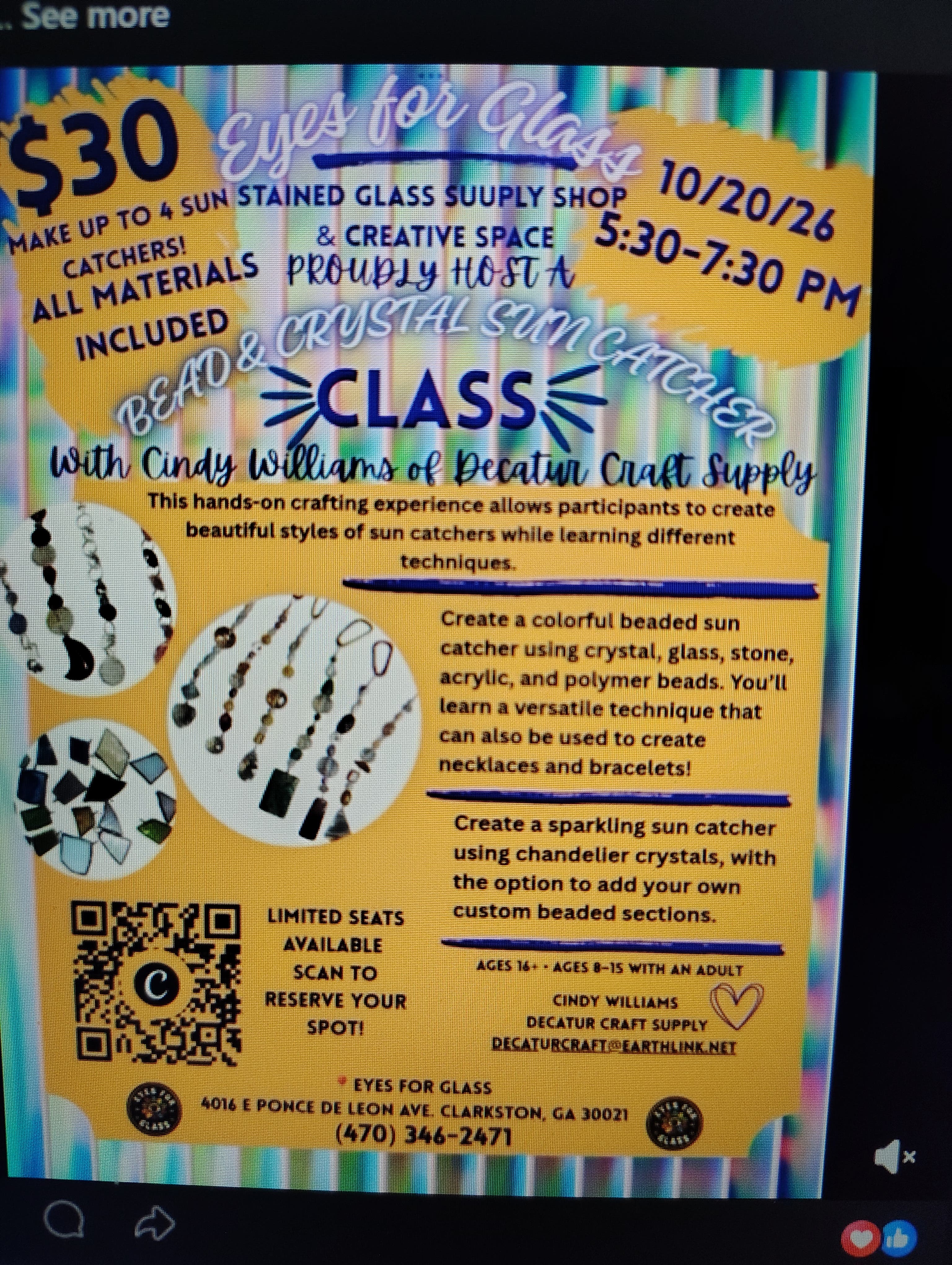 Learn how to make beautiful bead and crystal sun catchers