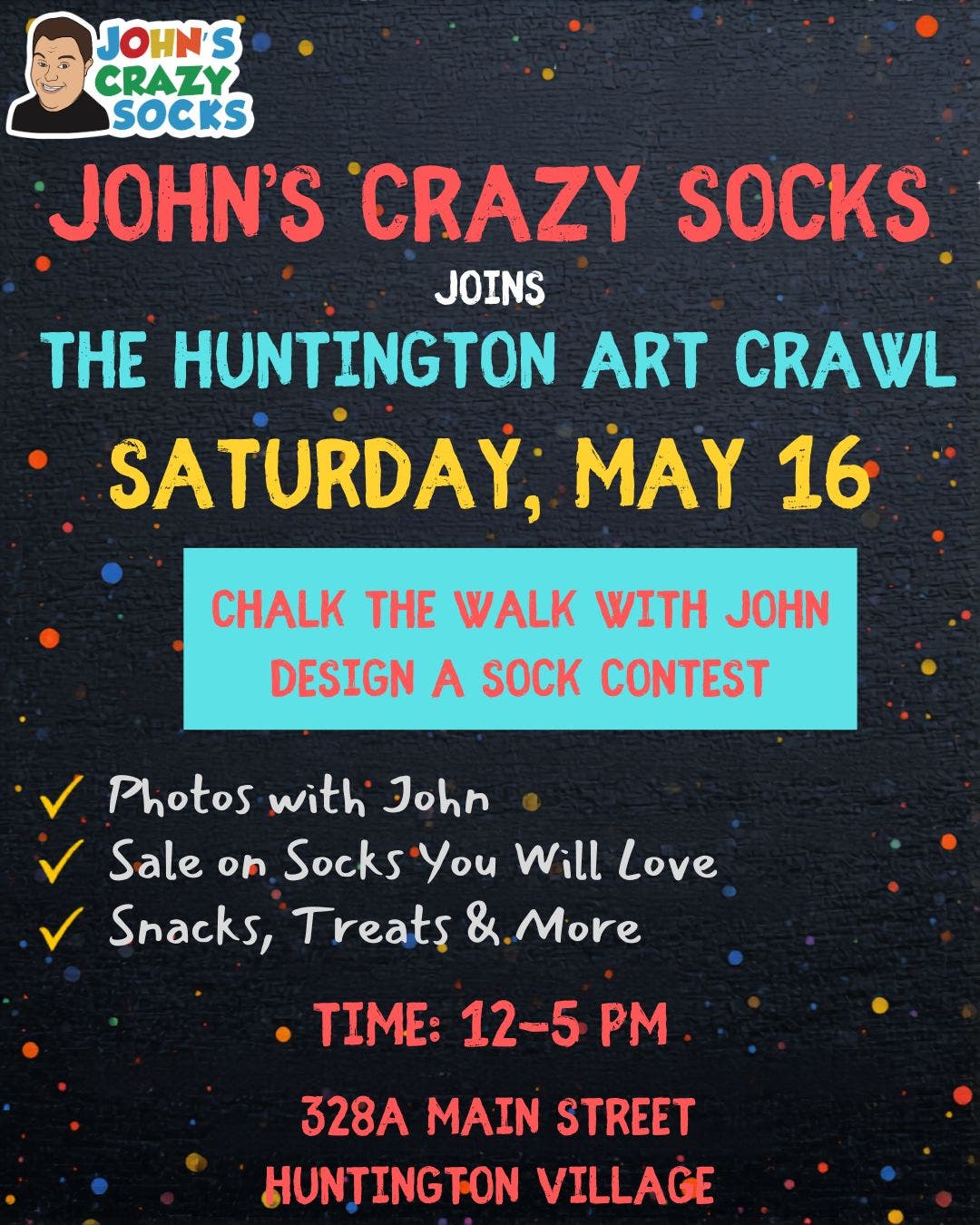 John's Crazy Socks Joins the Huntington Art Crawl