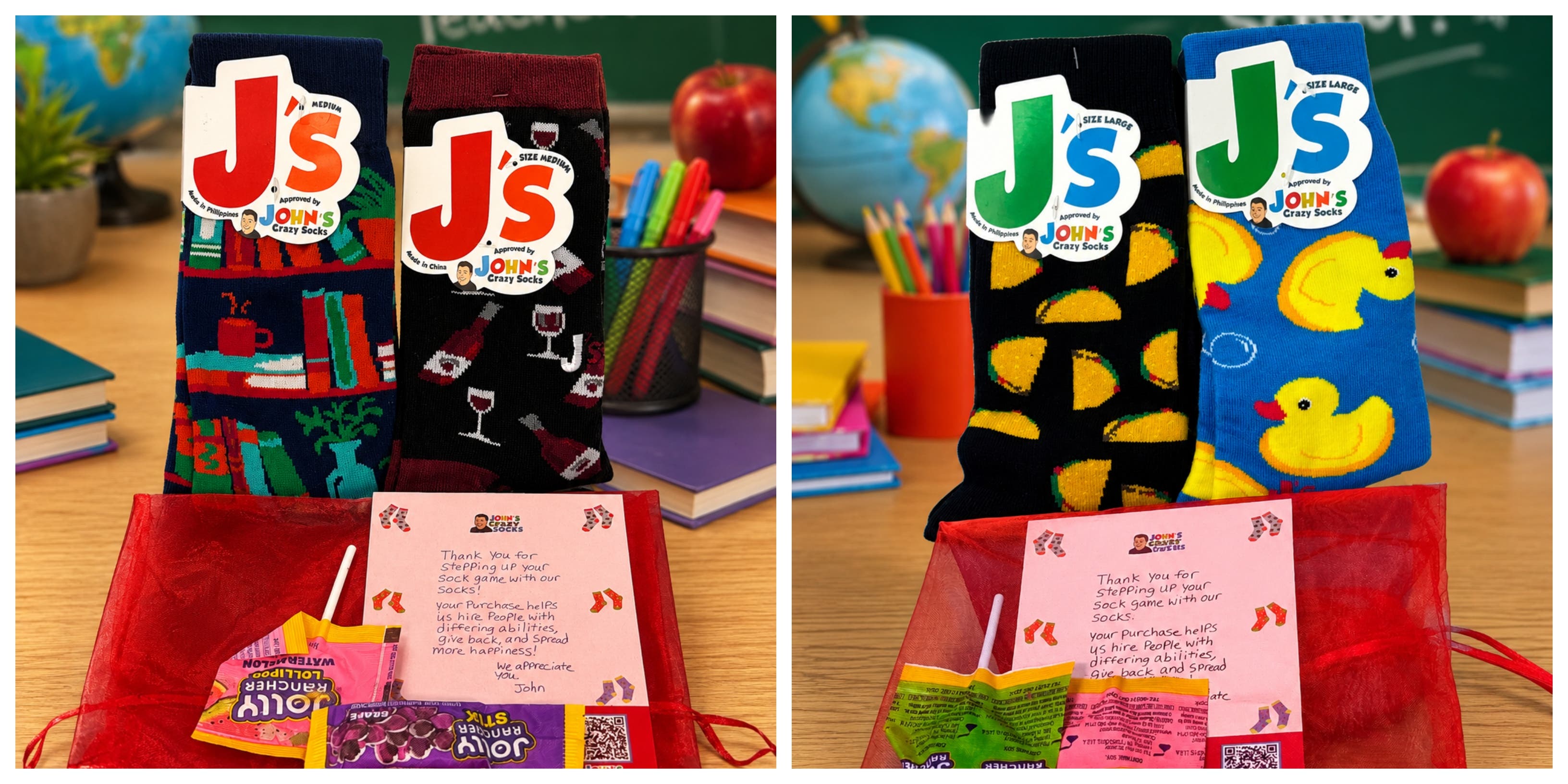 John's Crazy Socks Launches Back-to-School Gift Bags for Students and Teachers