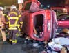 Hillsborough County Fire Rescue had to extricate a driver from an SUV after a rollover accident.