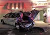 The vehicle crashed into the Scientology-owned Way to Happiness Foundation. 