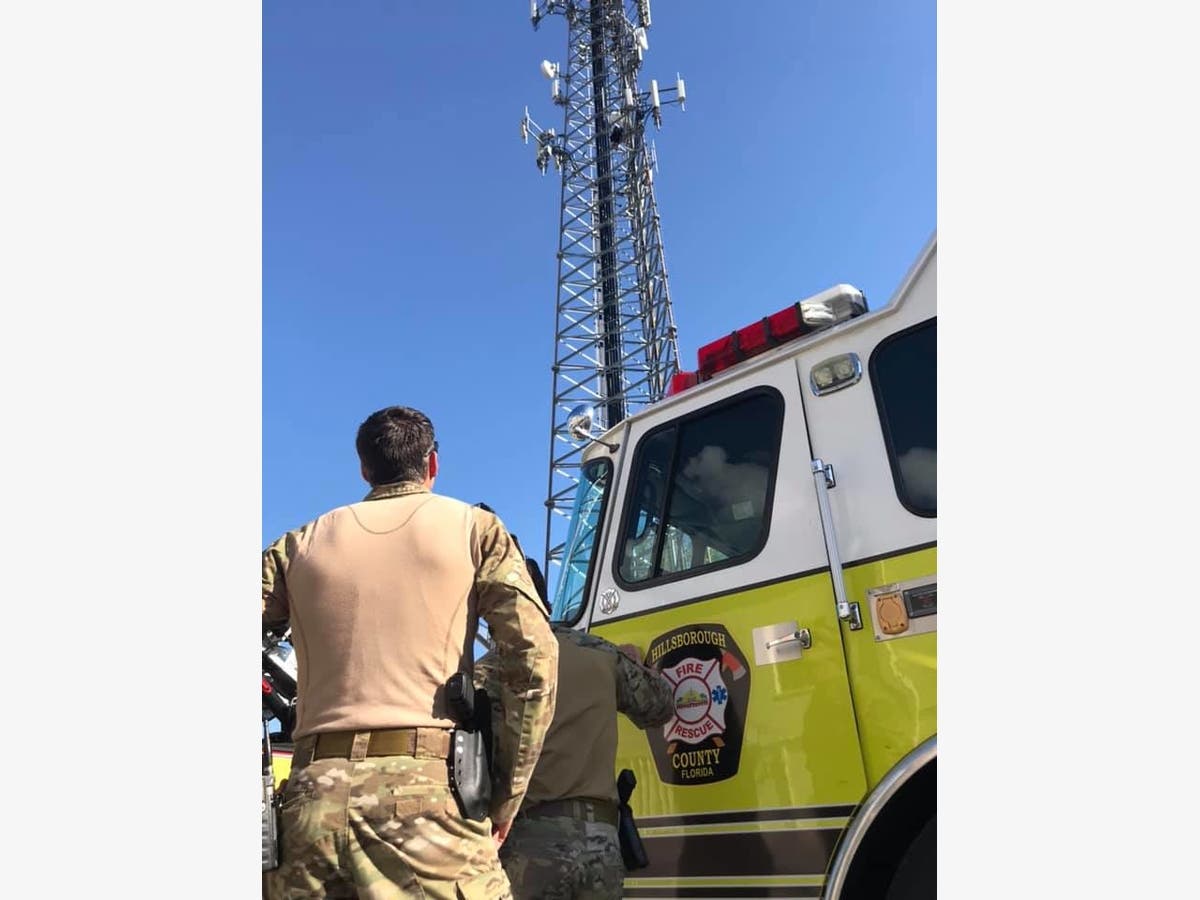 Rescuers Called When Man Climbs Cell Tower, Refuses To Come Down ...