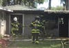 The fire broke out at a home in Odessa Monday afternoon.