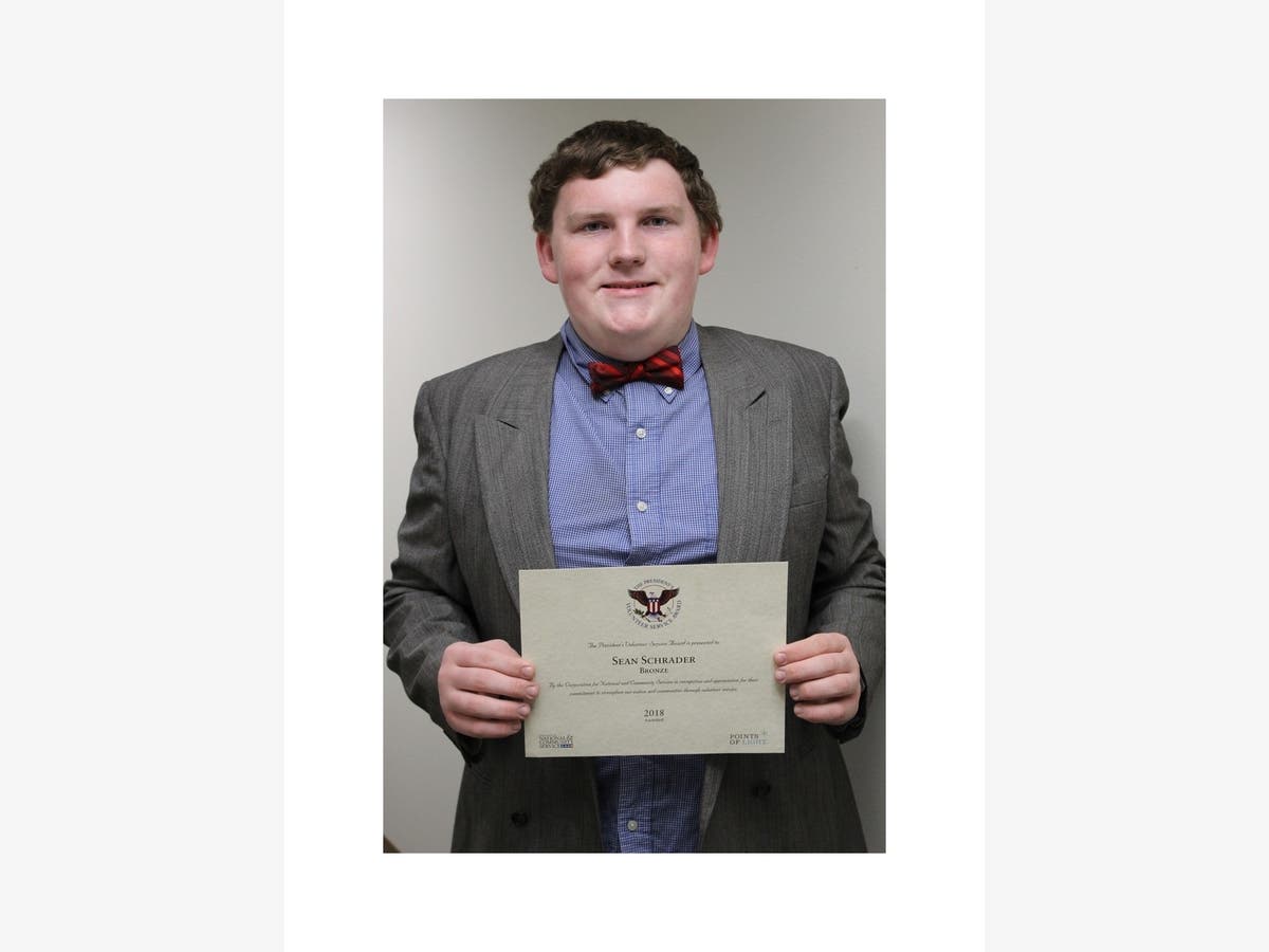 Sean Schrader is a finalist for The Prudential Spirit of Community Award. 