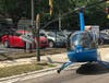 A truck passenger died when a helicopter crashed in Palm River. 