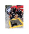 Clearwater firefighters were called out to quack the case of the trapped ducklings. 
