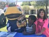 Thunderbug visits with children at A Kid's Place in Brandon. 