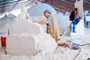Fourteen master sand sculptors from around the world created the masterpieces at the festival. 