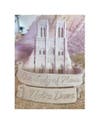 Sand sculptors created a scaled-down replica of the fire-ravaged Notre Dame Cathedral.