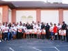 Volunteers spread the word during the first "Not My Son" canvassing event this summer. 