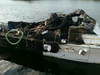The 47-foot Bayliner was completely destroyed. 