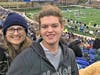 Amy Krusemark and Robert Hurley attend a Duke University football game in 2018. 