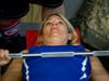 Master Sgt. Melissa Martinez competes in the weight-lifting competition. 