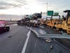 A crash involving a tractor-trailer truck hauling cars closed Interstate 4 at U.S. 301 for ​2 1/2 hours Saturday.