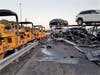 A crash involving a tractor-trailer truck hauling cars closed Interstate 4 at U.S. 301 for ​2 1/2 hours Saturday.