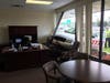 No one was injured but ​employees were shaken up when an accident resulted in two cars crashing into an office building.