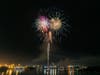 Sparkman Wharf at Channelside offered prime viewing of fireworks. 