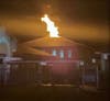 It took firefighters about a half an hour to extinguish the flames.