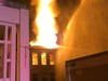 Fire officials say the fire was caused by a lightning strike.
