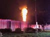 Fire officials say the fire was caused by a lightning strike.