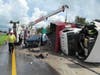  A 46-year-old man died and a 2-month-old baby died in a massive pileup involving nine vehicles on Interstate 75 just north of Interstate 4 Monday. 