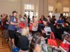Teachers collected school supplies at 30 supply stops set up in The Regent ballroom.