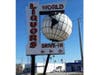 The sign stood outside World Liquors for more than 40 years. 