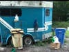 The thieves also took this horse trailer. 