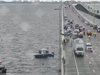 A crash sent an SUV plunging off the Howard Frankland Bridge into Tampa Bay.