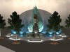 An artist's rendering shows the Rise St. Pete monument. 