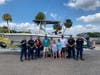 The Coast Guard assisted five people on a vessel taking on water near the Skyway Bridge Sunday afternoon. 
