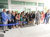 Community leaders came together for the ribbon-cutting of the Drs. Kiran and Pallavi Patel Allied Health Building.