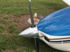 A pilot had a close call Saturday morning when the landing gear on his small plane collapsed while landing at the Clearwater Airpark. 