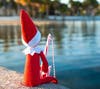 Elf spends a leisurely afternoon fishing.