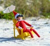Elf relaxes in the sun. 