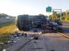 An accident closed down a portion of I-75 near Gibsonton Drive, causing a major backup that had drivers making illegal U-turns. 