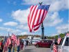 The Gilchrist family was welcomed to their new how by the Patriot Guard Riders.