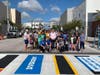Tampa Mayor Jane Castor is not only making crosswalks in the city safer for children, she's making them more attractive as well.