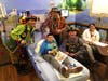 On Tuesday, Dr. Jim Von Thron (in green) and Ye Mystic Krewe visited the AdventHealth Tampa to celebrate Gasparilla with patients.