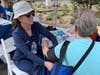The event included health checkups. 