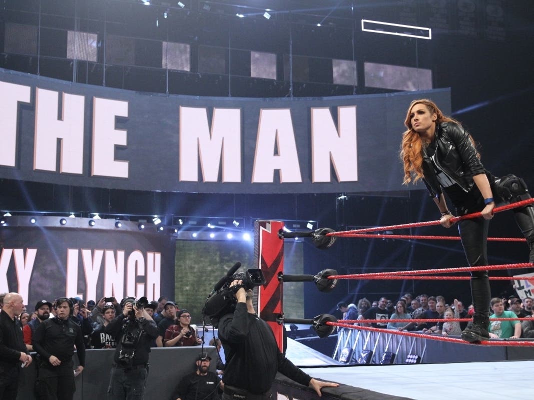 The match between Becky "The Man" Lynch and Shayna Baszler at Wrestlemania is now canceled.