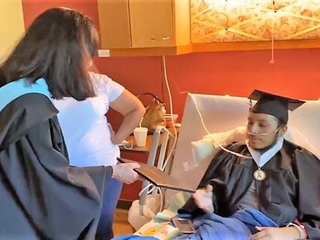 Florida Student Accepts High School Diploma From Hospice Bed |  Bloomingdale, FL Patch