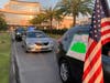 Prayer warriors drive in front of AdventHealth Wesley Chapel in support of emergency room staff. 