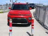 Clearwater Police officers arrested a 28-year-old Tarpon Springs man shortly after 3 p.m. Saturday when they said he drove his car on the recreational path that runs alongside Memorial Causeway. 