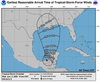 Tropical Storm Cristobal could strengthen into a hurricane in the open water over the Gulf of Mexico, according to the National Hurricane