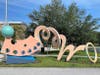 The city of Dunedin's unforgettable Bounce sculpture is brighter and more colorful following the completion of its restoration. 
