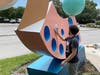 The city of Dunedin's unforgettable Bounce sculpture is brighter and more colorful following the completion of its restoration. 